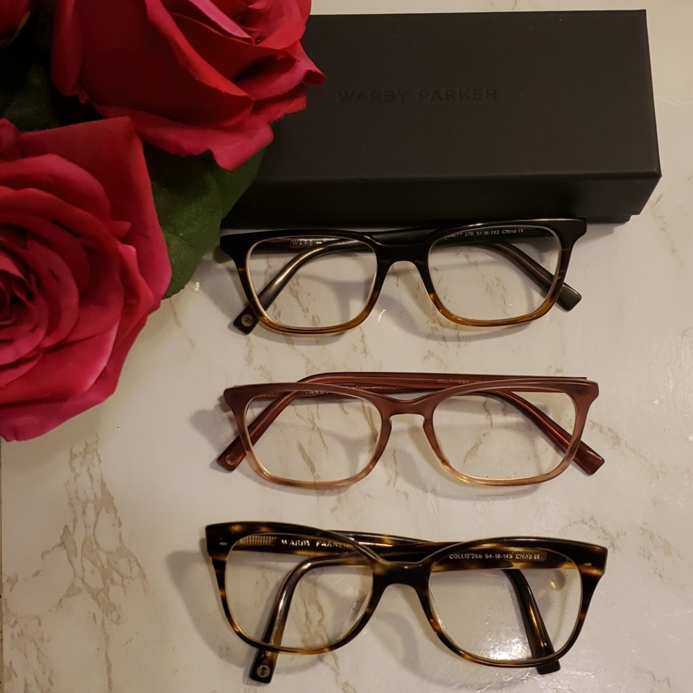 Warby parker frames (Barnett, Welty and Collis